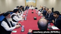 Afghan and Taliban negotiating teams met in Qatar on July 18.