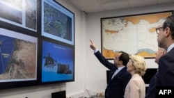 Ursula von der Leyen ciprusi látogatásán 2024. március 8-án