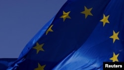 Flamuri i BE-së. Fotografi nga arkivi. 