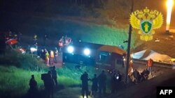 Primele imagini din locul unde s-a petrecut accidentul feroviar din regiunea Briansk.