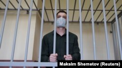 Fostul pușcaș marin american Trevor Reed la tribunalul din Moscova. 30 iulie 2020