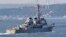 TURKEY -- U.S. Navy guided-missile destroyer USS Ross sails in the Bosphorus, on its way to the Black Sea, in Istanbul, June 26, 2021