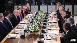 ضیافت شام دونالد ترامپ با شماری از رهبران آسیای مرکزی