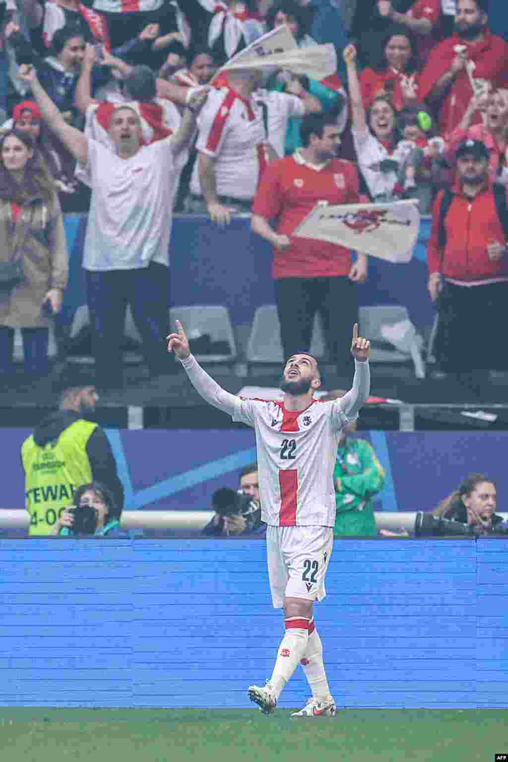 Первый гол для Грузии на Чемпионатах Европы