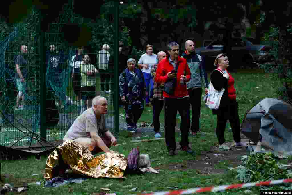 Поранена жінка внаслідок російського удару по Києву