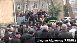 Церемония прощания с Фотимой Гулямовой. Душанбе, 2 марта 2021 года