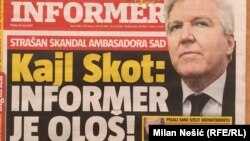 Naslovna strana tabloida "Informer" 19. maja 2017.