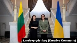 Інга Ругінєнє очолює литовський уряд з 26 серпня, це її перший закордонний візит 