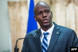 Jovenel Moise egy állami ünnepségen 2017. február 24-én.