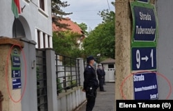 Strada Tuberozelor, pe care se află sediul Ambasadei Republicii Belaruse la București, a fost rebotezată Strada Roman Protasevich