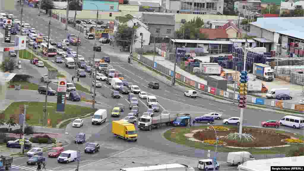 Orașul văzut de sus în Ziua mondială fără mașini.