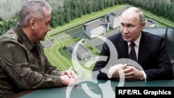 У січні 2024 року тодішній міністр оборони РФ Сергій Шойгу (ліворуч) інспектував секретний військовий дослідницький центр під Москвою