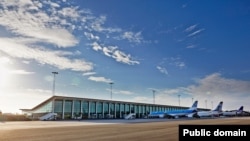 Ольборг аэропорту. Дания 