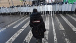 Акция сторонников Алексея Навального в Петербурге. 31 января 2021 года