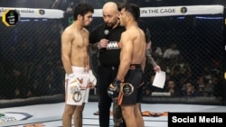 Мусо Кадамов (слева) и его соперник Имран Хафизи