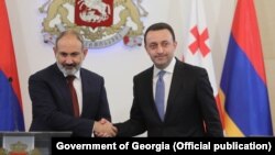 Никол Пашинян, Ираклий Гарибашвили (архивное фото)