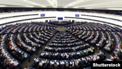 France - Plenary hall of European parliament in Strasbourg, April 16, 2013