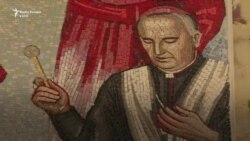 Murali i ish-kardinalit ende në Katedralen e Prishtinës