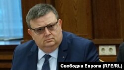 Bulgarian prime minister Boyko Borisov and chief prosecutor Sotir Tsatsarov