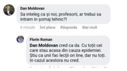 Florin Roman, șomaj tehnic pentru profesori