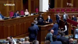 Микола Тищенко напав на Гео Лероса під час виступу в парламенті – відео