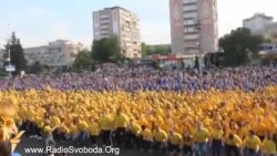 У Черкасах встановили рекорд із присідань за єдність України