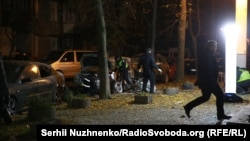 Наслідки вибуху біля будівлі телеканалу «Еспресо», Київ, 25 жовтня 2017 року