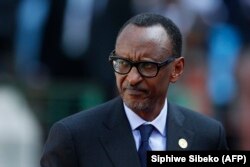 Paul Kagame ruandai elnök egy 2019-es fotón.