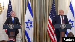 این چهارمین سفر نتانیاهو (چپ) به کاخ سفید از زمان بازگشت ترامپ به قدرت در ماه ژانویه است