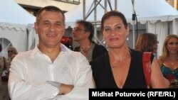 Nedžad Begović sa suprugom Aminom na SFF-u, juli 2010.