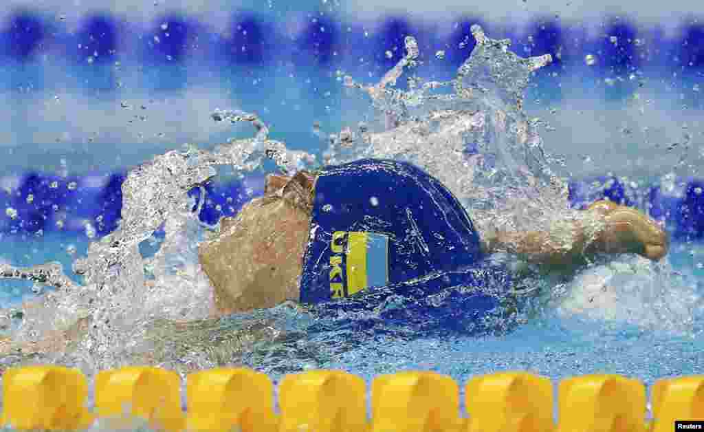 Євгеній Богодайко, золотий призер у плаванні на дистанцію 100 метрів на спині. Ріо-Де-Жанейро, 8 вересня 2016 року&nbsp;