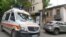 O ambulanță pe o stradă din Chișinău, în timpul pandemiei de coronavirus. 4 iunie 2020