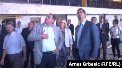 Vučić i Dodik u Doboju u julu 2014.
