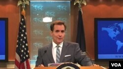 جان کربی، سخنگوی وزارت امور خارجه آمریکا،