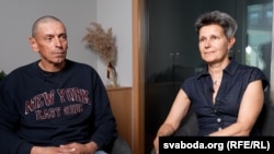 Ігор Карней та його дружина Інна під час інтерв'ю на Радіо Свобода