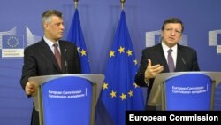 Hashim Thaç dhe Jose Manuel Barroso