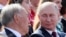 Russian President Vladimir Putin listens to Kazakh former President Nursultan Nazarbayev during the City Day celebrations in Moscow, Russia September 7, 2019. Sputnik/Ekaterina Shtukina/Pool via REUTERS ATTENTION EDITORS - THIS IMAGE WAS PROVIDED BY A THI