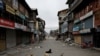 Dogs rest on an empty street during restrictions after the scrapping of the special constitutional status for Kashmir by the government, in Srinagar, on August 11.