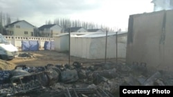 Все, что осталось от ресторана "Осьминог" после пожара.