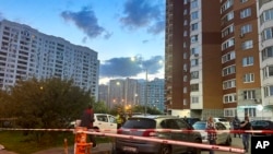 Két ukrán drónt lőtt le a légvédelem Moszkva egyik nyugati külvárosában kedd hajnalban. 2023. augusztus 22.