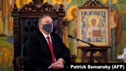 Майк Помпео на встрече в Патриархии Грузии