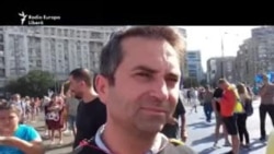 Barnaș Ionel din Germania, declarații înainte de începerea protestului de la București