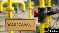 Stația de distribuție a gazelor de la Gustorzyn, Polonia.