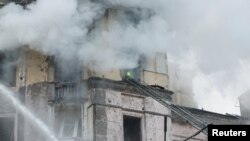 Последствия российского ракетного удара по Киеву в ночь на 21 марта 2024 года