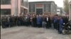 Протест на вработените во фабриката Еурокомпзит во Прилеп.