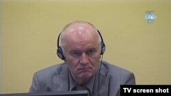 Ratko Mladić u sudnici u Hagu