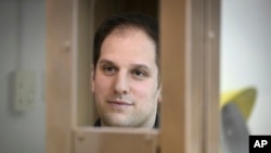 Novinar Evan Gerškovič u sudnici u Moskvi, Rusija, 14. decembra 2023.