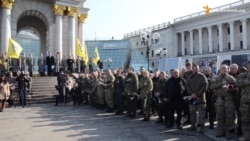 На Майдані відзначили річницю першого добровольчого батальйону