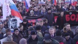 March In Moscow Honors Murdered Kremlin Critic Boris Nemtsov