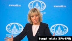 Zëdhënësja e Ministrisë së Jashtme të Rusisë, Maria Zakharova.